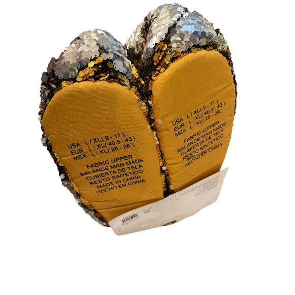 Christmas elf slippers festive w jingle bells holiday party Xmas spirit gold szL - Picture 7 of 8